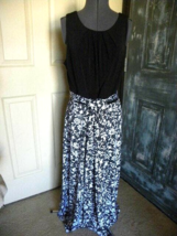 Women&#39;s Shelby And Palmer Black And White Floral Maxi Dress Size M - £11.03 GBP