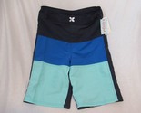 Cat &amp; Jack adaptive NWT boys swim suit shorts trunks blue color block XL 16 - £15.56 GBP