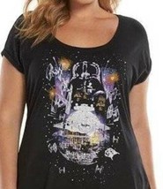 Womens Shirt Rock &amp; Republic Star Wars Darth Vader Death Star Jersey Top $48- XS - £15.57 GBP