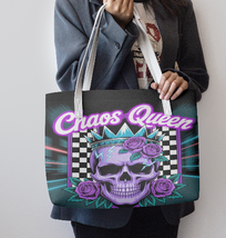 Purple Chaos Queen | Shoulder Tote Bag | Free Ship - $43.00