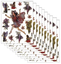 VALUE PACK 10x Fay Elf Fairy Sticker Decal 13x10cm/5x4inch Craft Scrappingbook - £16.44 GBP