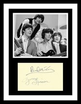 Ultra Rare - Paul Mc Cartney &amp; George Harrison - Authentic Hand Signed Autographs - £275.41 GBP