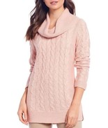 New Calvin Klein Women’s Cable Knit Cowl Neck Tunic Sweaters Variety Col... - $65.63 CAD