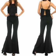 Asilio The Watson Way Flared Hi-Rise Pants Black XS 2 NEW - $1,256.97 MXN