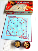 Complete Scrabble Quip Cubes Game Selchow &amp; Righter Cross Sentence Board... - $187.02 MXN