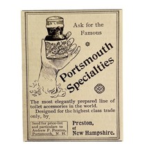 Preston Cologne Perfume 1894 Advertisement Victorian Beauty Fragrance AD... - $27.41 CAD