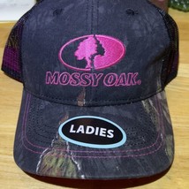 Mossy Oak Ladies Camo Pink Logo Adjustable Mesh Back Baseball Hat Cap -NWT - $15.73