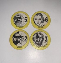 Dune Vtg 1979 Board Game Avalon Hill Yellow Character Discs Only - £7.70 GBP