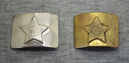 Two buckles of soldiers of the Ussr army. One personalized with a signature - $10.50