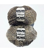 2 Balls Feza Yarns CYPRUS MOHAIR Yarn Soft Acrylic Mohair Color 106 tan ... - $8.89