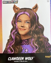 Monster High Clawdeen Wolf Wig Purple/Brown Wig Ages 8+ NWT - $15.19