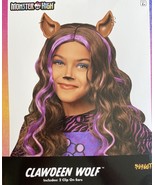 Monster High Clawdeen Wolf Wig Purple/Brown Wig Ages 8+ NWT - €13,03 EUR