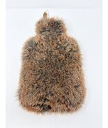 Restoration Hardware Luxe Faux Coyote Fur Hot Water Bottle + Cover - $49.37 CAD