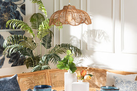 Makoto Natural Rattan Pendant Lampshade - $988.52 MXN