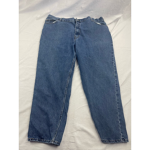 Faded Glory Classic Straight Jeans Men&#39;s 46x28 Blue 5 Pocket Medium Wash... - £12.41 GBP