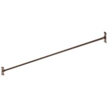 Signature Hardware 466742 60&quot; Straight Brass Shower Rod - Oil Rubbed Bronze - $82.90