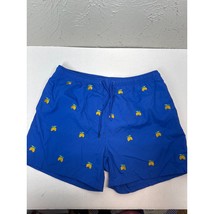 Warren Webber Beachwear Blue Lemon Print Mens Swim Trunks Size XL - $24.95