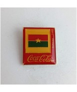 Vintage Coca-Cola Burkina Faso Olympics Lapel Hat Pin - $16.93 CAD