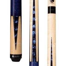 LZC16 Lucasi Custom Billiard Pool Cue Stick Crushed Blue Flexpoint Birdseye - £417.21 GBP