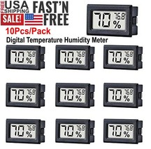 10Pcs Mini Digital Temperature Humidity Meter Thermometer Hygrometer Indoor F - £28.85 GBP