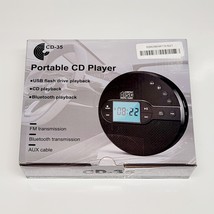 Portable CD Player Bluetooth Rechargeable 2000Mah Battery Anti-Skip LCD ... - $53.10