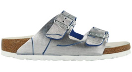 Birkenstock ARIZONA Rivet Logo Metallic Cuts Ocean BLUE 1012948  EU 37 38 39 41 - £53.34 GBP+