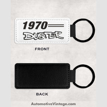 1970 Plymouth Duster Leather Car Keychain - $14.65