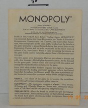 1973 Parker Brothers Monopoly Board Game Replacement Instructions ONLY - $9.80