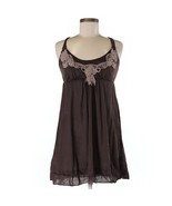 Maurices Embroidered detail Brown Dress Size Small Sleeveless Y back - $13.16 CAD