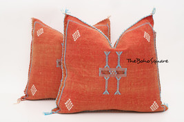 Handmade &amp; Hand-Stitched Moroccan Sabra Cactus Pillow, Moroccan Cushion,... - £51.21 GBP