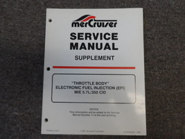 Mercruiser Accélérateur Corps Efi Mie 5.7L 350 Cid Service Manuel Usine - $39.98