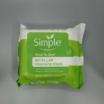 Simple Kind to Skin Micellar Cleaning Wipes Facial Towelettes 25 Count  - £7.39 GBP