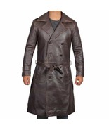 Men’s Belted Real Leather Trench Coat - €526,90 EUR