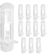 12 Pcs Plastic Locking Shelf Support Pegs, 5Mm Clear Cabinet Shelf Pins ... - $188.16 MXN