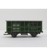 Vintage 1996 New-Ray HO Scale Train Green Plastic Animal hauler - £7.71 GBP