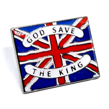 Coronation King Charles III Pin Badge Lapel God Save The King Metal Enamel Pin - £5.58 GBP