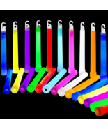 50 Pack 6 Inch Ultra Bright Large Glow Sticks 12 Hr Long Lasting Light S... - $34.60