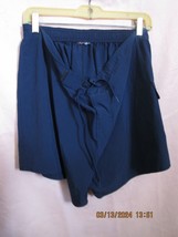 Women&#39;s Drawstring Waist Lightweight Pull-On Shorts Navy Blue Size XL - £6.32 GBP