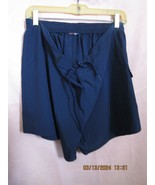 Women&#39;s Drawstring Waist Lightweight Pull-On Shorts Navy Blue Size XL - $10.95 CAD