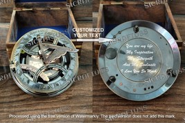Christmas Gift, Personalized Engraved Sundial Compass, Anniversary Gift - £27.25 GBP+