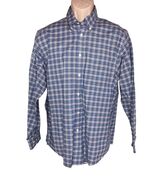 Dockers Battery Street Blue Check Plaid Long Sleeve Dress Shirt L Men’s ... - $16.79