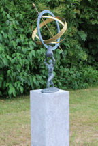 Atlas Armillary – Bronze Sculpture. 35x33x70cm - $1,368.99 CAD