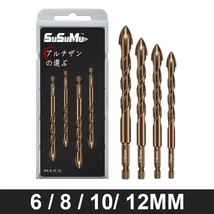 SuSuMu 3-12mm Cross Hex Tile Drill Bits Set for Gl Concrete Ceic Hole Op... - $4,002.18 MXN