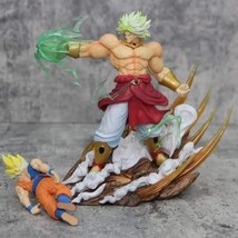 25cm Dragon Ball Super Saiyan Broly Full Power vs Son Goku Statue Figure... - £34.28 GBP