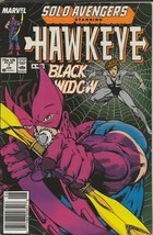 Solo Avengers #7 ORIGINAL Vintage 1988 Marvel Comics Hawkeye Black Widow - £7.78 GBP