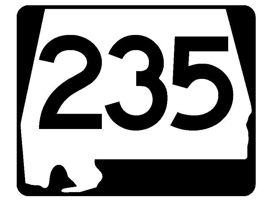 Alabama State Route 235 Sticker R4668 Highway Sign Road Sign Decal - $1.45 - $15.95