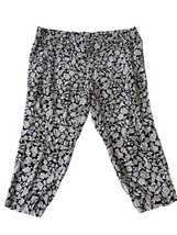 Old Navy Pants Size XXL 2X Womens Pull On Capris Black Floral Casual Res... - $561.95 MXN