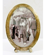 Antique Hallmarked Sterling Silver Oval Picture Frame with Alice Rooseve... - €255,93 EUR