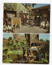 2 Ports of Call Postcards San Pedro California Village and Sampan in Lagoon - £9.39 GBP