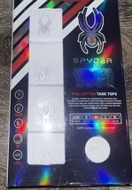 Spyder ~ Men&#39;s 4-Pack Tanks Tops Undershirts Cotton Blend White A-Shirts... - $26.72